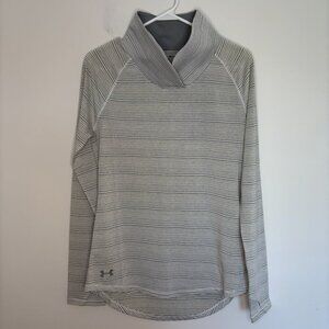 UNDER ARMOUR NEW Zinger Pullover Womens S White Gray Stretch